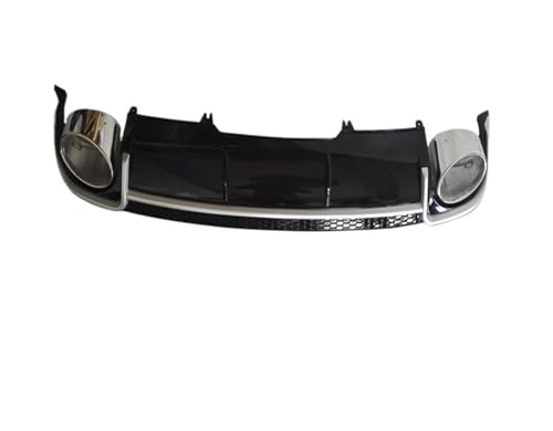 Difusor de parachoques en polipropileno negro y acero inoxidable para Audi RS4 Normal