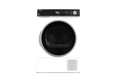 Sharp KD-NHH8S7GW21-EN, Free Standing, 8KG, Heat Pump Tumble Dryer, A++ Energy Rating, White