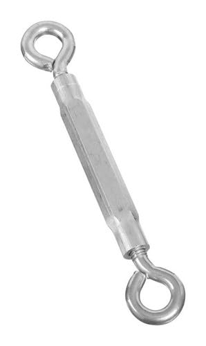 Repuesto que ajusta para National Hardware N221-762 Tensor Ojo y Ojo Zincado 3/8 x 10-1/2 pulg.