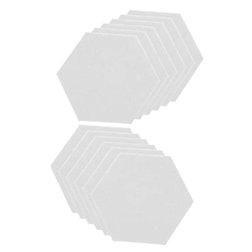 12 paneles acústicos hexagonales autoadhesivos para absorción de sonido, decoración de pared para grabación, tableros de notas y reducción de ruido en espacios de oficina y hogar miniatura 1
