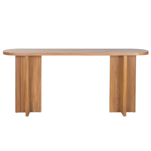 The Lumine Consola Madera de Teca 180 x 38 x 80 cm Marrón 1 Unidad