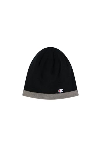 Champion Unisex Lifestyle Caps-802407 Wendemütze, schwarz/dunkelgrau, One Size