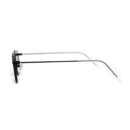 Retro Mod Indi Dapper Metal Rim Rectangle Sunglasses3