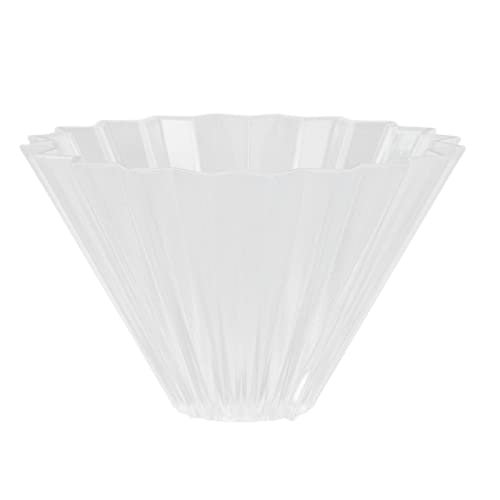 Pour Over Coffee Dripper, Resin Conical Reusable Coffee Strainer Single Cup Coffee Maker Coffee Funnel Travel Coffee Maker for Home, Cafe, Camping (Clear)