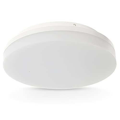 Lumare 24W LED Ceiling Light | Round Ø280mm | 2200lm | Replaces Approx. 120W | IP54 Ceiling Lamp | Energy-Efficient Lamp for Living Room, Bedroom, Bathroom | 3000K Warm White | 28x28x5 cm, Set of 1