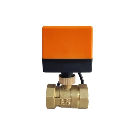 Válvula de bola eléctrica DN25 de latón motorizada con 3 cables y sistema de control para 24VAC 2
