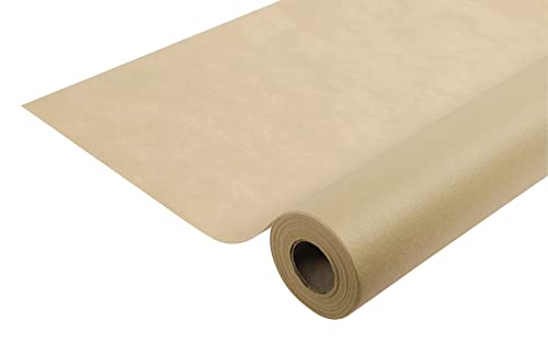Pro Nappe - Réf R785043I - Nappe jetable en non tissé spunbond - Couleur orange - longueur 50 m x largeur 1,20 m, Tissu indéchirable, déperlant et essuyable