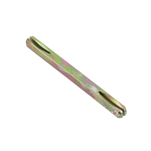 Pin de hierro galvanizado de 8 mm para manijas de puerta, diseñado con pasadores de empuje con muescas para estabilidad a largo plazo (110 mm)