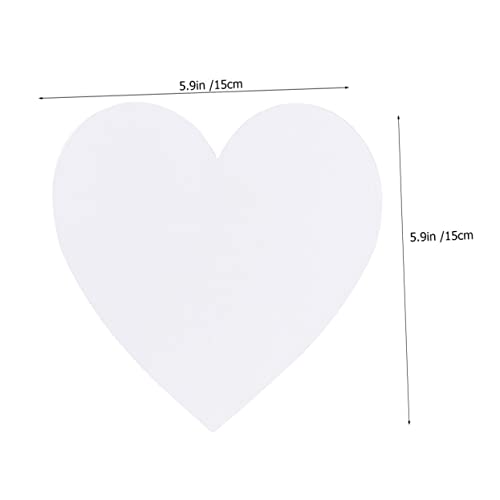 Paneles de arte para artistas Angoily en forma de corazón con base de algodón puro 3