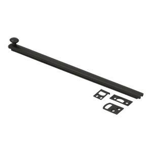 12 in. Heavy Duty Surface Bolt with Concealed Screw44; Oil Rubbed Bronze - Solid