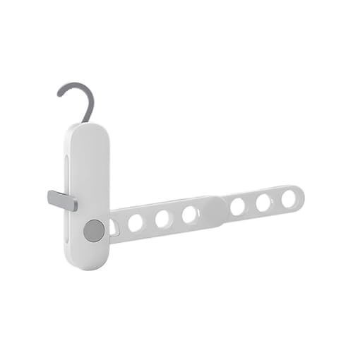 Wall Mounted Clothes Drying Rack with Retractable Rod, Hanging Space-Saving Adjustable Foldable Laundry Rack Wall Mounted,Portable No Drill Wall Mounted Clothes Hanger for Hotel Indoor Use (White) - image 1