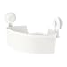 IKEA ASIA TISKEN Étagère d'angle avec ventouse Blanc