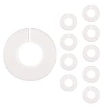 Bamboopack 10 piezas de plástico blanco ropa rack tamaño divisores redondos armario divisor circular anillo tamaño...