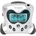 Atomic Projection Clock w/Indoor Temperature - Silver Oregon Scientific