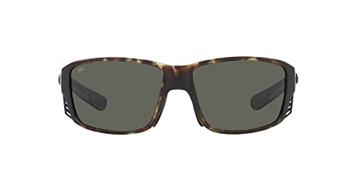 Image of Costa Man Sunglasses Matte Black Frame, Blue Mirror Lenses, 60MM