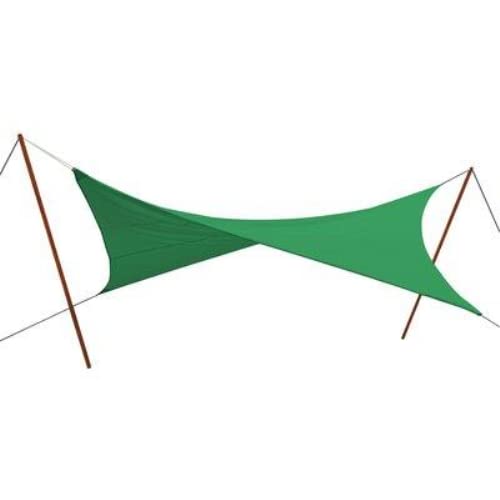 Sonnensegel dreieckig STARS Bast / Nylon grün g/m² 180 m 3,6 x 3,6 x 3,6 cm Stars