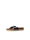 esprit pantoletten damen Laufsohle mit Profil ESPRIT Pantoletten aus Veloursleder mit Schnalle