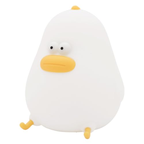 JOINPAYA Lámpara Nocturna para Bebés y USB Recargable Luz de Silicona en Forma de Pollito Luz Cálida Regulable 4w Temporizador Portátil para Dormitorio Infantil y Decoración