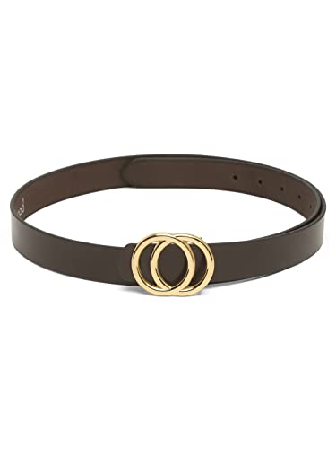 Image of TEAKWOOD LEATHERS Leather Belt for Women Belts Regular Fit Casual Formal Dress Jeans & Fashion Ladies Belts for Women Belts Regular Fit Belt Any Season | Fashion Belt for Women | T BT W 01