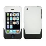  Logotrans Hardcase weiß und Displayschutzfolie für Apple iPhone 3G / 3Gs
