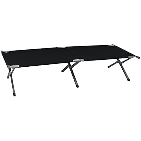 Oypla Heavy Duty Outdoor Folding Camping Bed Portable with Carry Bag Cover