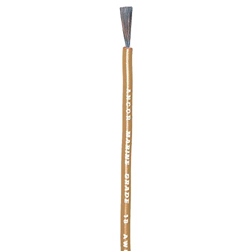 Câble cuivre étamé 14AWG 2mm² marron clair Ancor 30m pour montage