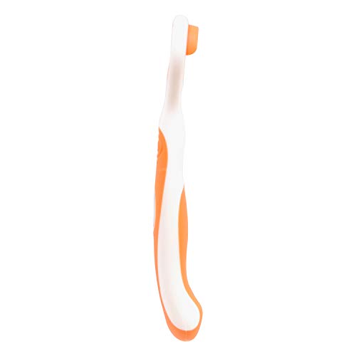 Image of Hopop BPA Free Tongue Cleaner Toothbrush 100% Safe For Kids Age From 1-3 Years (1 Pc, Orange)
