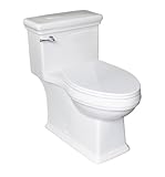 Signature Hardware 447352 Key West 1.28 GPF One Piece Elongated Skirted Chair Height Toilet - Seat Included - White