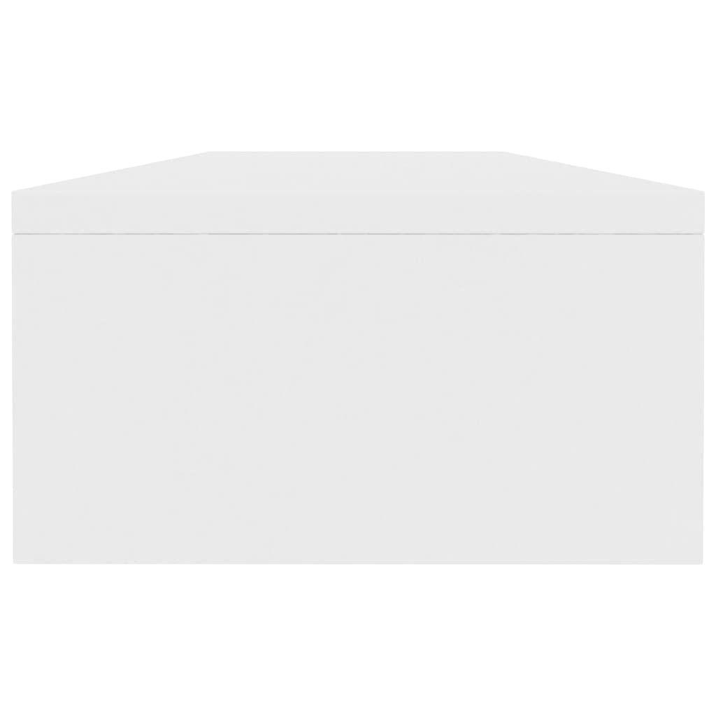 Chusui Supporto per Monitor,Supporto per Monitor da Scrivania,Supporto per Monitor PC,Supporto per Monitor Bianco 100x24x13 cm in Legno Multistrato