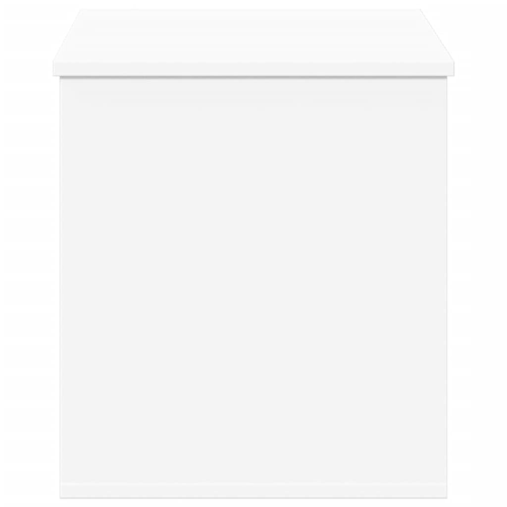 Caja de almacenaje madera de ingeniería blanca 100x42x46 cm, Mobiliario Armarios y almacenamiento Baúles de almacenamiento, Blanco, 24.99kg