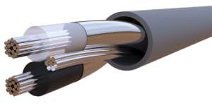 18AWG 2C 16XTC OAS PE/PVC CM/AWM 2092 Chrome - Electronic Wire 50ft (Belden 8760 Equivalent)