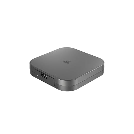 Corsair EX400U 1To USB4 Externe Portable USB Type-C SSD – USB4, Connexions USB 3.2 Gen2 2x2, Jusqu'à 40Gops, Plug-and-Play, MagSafe, Câble USB-C vers USB-C (USB4) Inclus – Windows PC, iOS Mac – Gris
