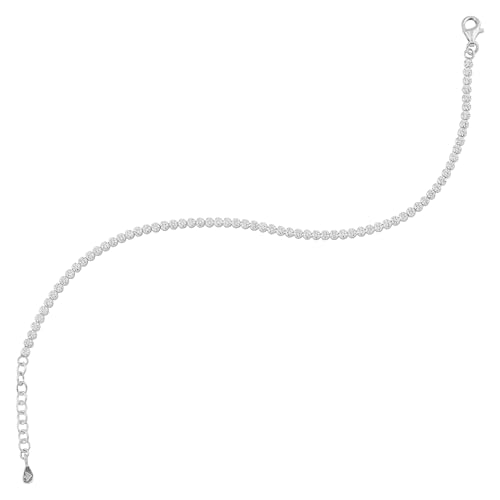 Silpada 'All Aglow' Cubic Zirconia Chain Bracelet in Sterling Silber, 7" + 1"4