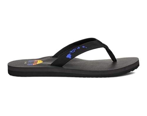Sandales Sanuk Ashland St Hawaii noir 44 contre la fatigue des pieds