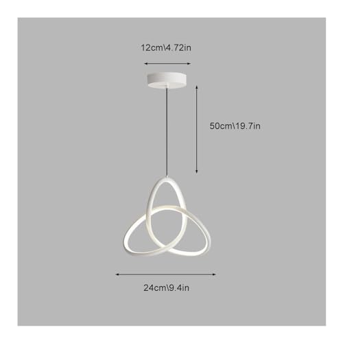 Lámpara de techo LED ajustable con silueta de anillo irregular de 17W 5