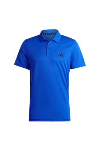 adidas Homme Train Essentials Training Polo Shirt, Lucid Blue/Black, M Tall adidas Homme Train Essentials Training Polo Shirt, Lucid Blue/Black, M Tall
