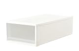 JEJアステージ(JEJ Astage) ストラ 74M ホワイト[幅39×奥行74×高さ22cm] 引き出し 収納ケース 押し入れ用 積み重ね可能 洋服 おもちゃ箱 ウォークインクローゼット 日本製 衣装ケース