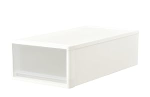 JEJアステージ(JEJ Astage) ストラ 74M ホワイト[幅39×奥行74×高さ22cm] 引き出し 収納ケース 押し入れ用 積み重ね可能 洋服 おもちゃ箱 ウォークインクローゼット 日本製 衣装ケース