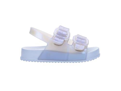 mini melissa Cozy Jelly Sandals for Toddlers & Little Kids - Summer Sandal w/Adjustable Back Strap, Jelly Shoes for Girls & Boys