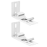 Soporte Para Persianas Verticales De Metal Blanco Escuadras Para Estores FáCil InstalacióN Sin Herramientas Resistente Y Seguro Compatible Con Varios Tipos De Cortinas 3.15X1.38X1.18 Pulgadas
