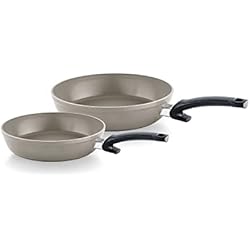 [Exclusive to Amazon] Fissler Ceratal Comfort - Juego de 2 sartenes de aluminio con revestimiento de cerámica (24 + 28 cm) antiadherente - Inducción