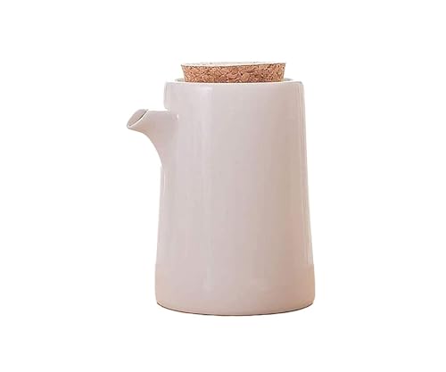NTIYOU Dosificador de Aceite y Vinagre Botella dispensadora de Aceite de Oliva, vinagrera de Aceite y vinagre, Salsa de Soja de Mesa o vinagrera de cerámica Condimento