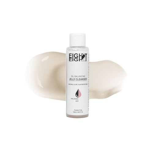 Image of EIGHT2EIGHT Hydrating Jelly Cleanser | Gentle Face Wash for All Skin Types | Deep Cleansing, Non-Drying & pH Balanced | Paraben-Free, Sulfate-Free | 100ml