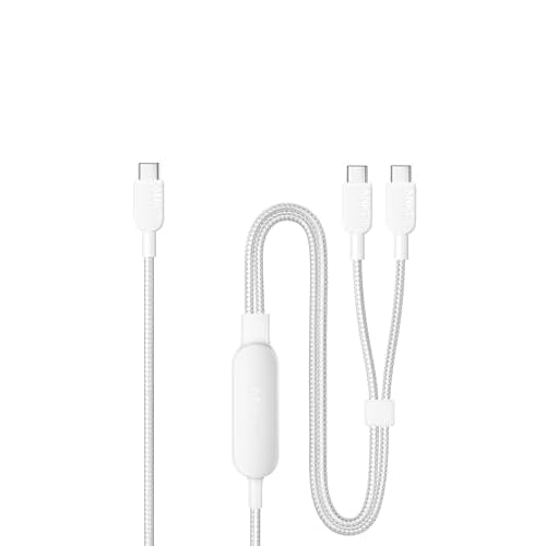 Anker USB C auf USB C Kabel, 140W Max 2-in-1 USB C Kabel 1,8m, für iPhone 16/16 Pro/16 Pro Max/16 Plus/15 Serie, Galaxy S24/S23, MacBook Air/Pro, Lenovo, HP, iPad, und mehr (USB 2.0, Flecht-