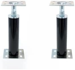 Adjustable Floor Jack, Heavy Duty Steel Lifting Shore, Safe Load Capacity, Telescoping Jack for Temporary Support, House Jack for Leveling (2 Pack)