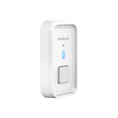 Campainha Sem Fio Externa Dupla Alcance Ate 100 Mts 2 Receptores Intelbras Branca