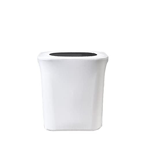 Image of YOUR CHAIR COVERS - 7 Gallon Spandex Office Trash Can Cover - White (Cover ONLY, Trash CAN NOT Included)