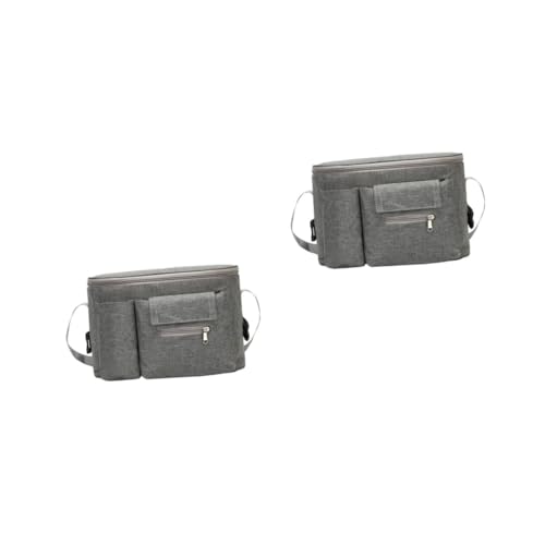 SUPVOX 2pcs Diaper Bag Stroller Diaper Bag Tote Changing Mommy Tote Shoulder Handlebar Pouches