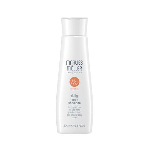 Marlies Möller Softness Daily Repair Shampoo – Intensiv feuchtigkeitsspendendes Shampoo mit Passionsblumen- & Gold-of-Pleasure-Öl – Glättende Haarpflege für trockenes Haar – Made in Germany – 200 ml