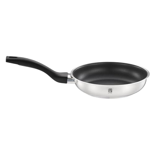 Rösle Basic Line Poêle à frire Ø 20 cm, Poêle universelle avec revêtement anti-adhésif ProPlex, acier inoxydable 18/10, convient pour l'induction et le lave-vaisselle